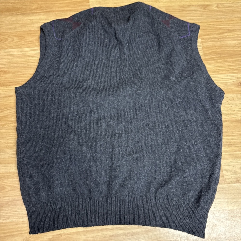 LL Bean Men's XL Lambswool Pullover Vest - Picture 5 of 5